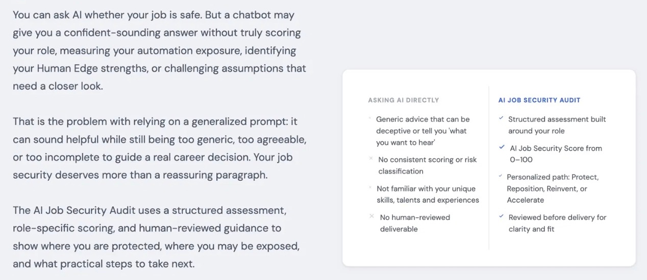 Person reviewing a personalized report instead of relying on a generic AI answer
